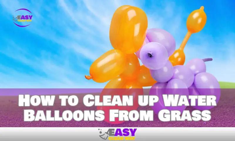 How to Clean Up Water Balloons From Grass Quickly & Easily