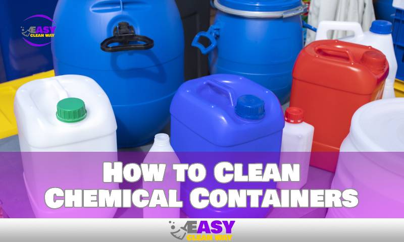 How to Clean Chemical Containers