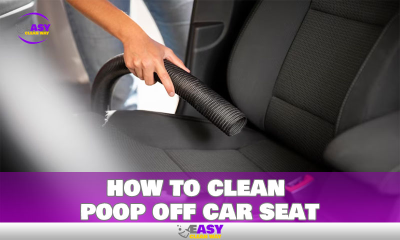 how to clean poop off car seat